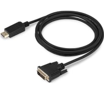 Кабель аудио-видео BURO 1.1v DisplayPort (m)/DVI-D (Dual Link) (m) 2 м, позолоченные контакты, черный BHP DPP 1147208