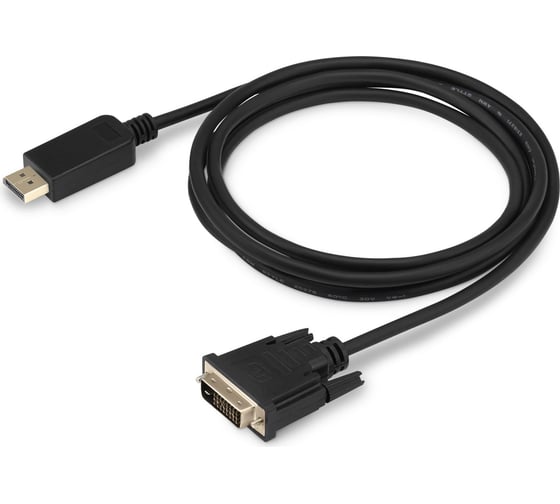 Кабель аудио-видео BURO 1.1v DisplayPort (m)/DVI-D (Dual Link) (m) 2 м, позолоченные контакты, черный BHP DPP 1147208 1