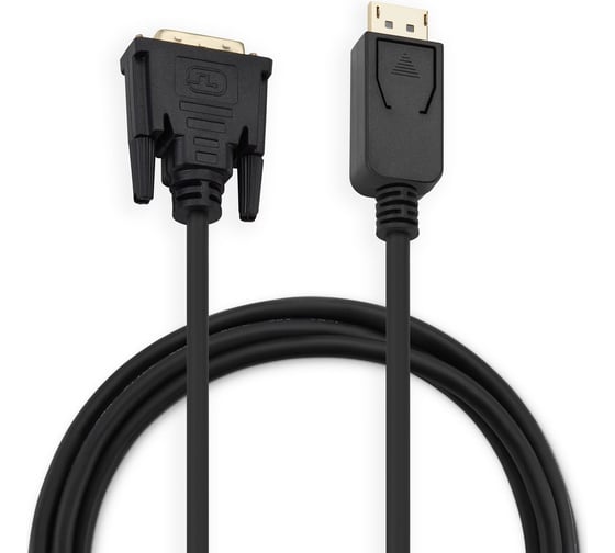 Кабель аудио-видео BURO 1.1v DisplayPort (m)/DVI-D (Dual Link) (m) 2 м, позолоченные контакты, черный BHP DPP 1147208