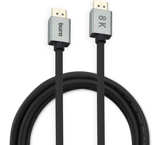 Кабель аудио-видео BURO DisplayPort (m)/DisplayPort (m) 1.5 м, позолоченные контакты, черный (BHP-DPP-1.4-1.5G 1478856