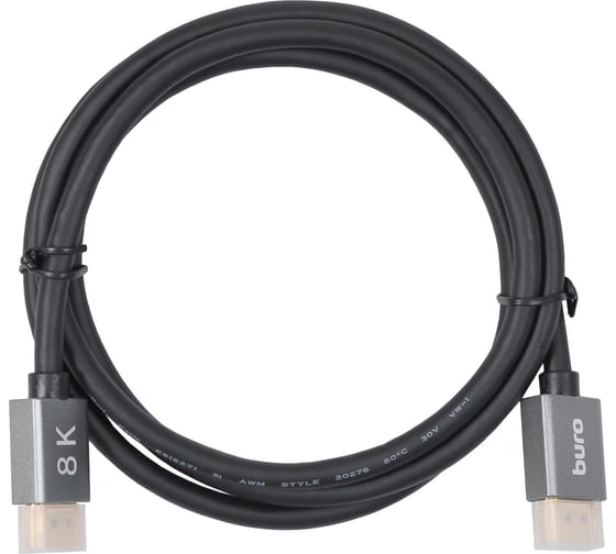 Кабель аудио-видео BURO DisplayPort (m)/DisplayPort (m) 1.5 м, позолоченные контакты, черный (BHP-DPP-1.4-1.5G 1478856