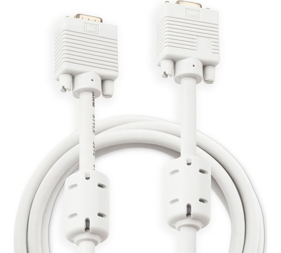 Кабель BURO CAB016S-10 VGA (m) VGA (m) 3 м, ферритовые кольца, серый 817280
