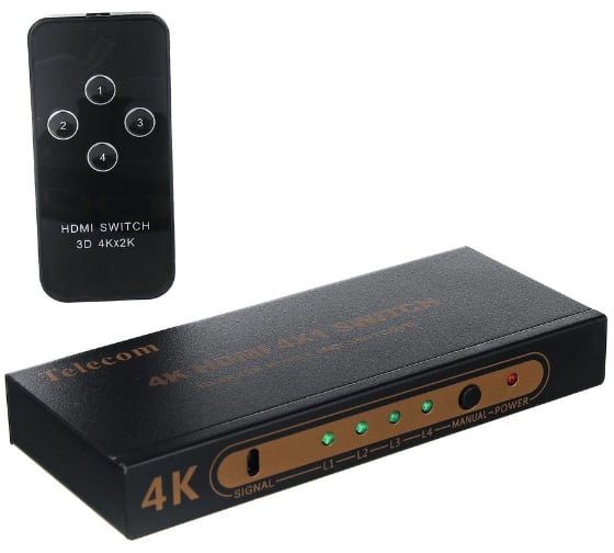 Переключатель Telecom HDMI 4=1 4k 30HZ TTS7100 1