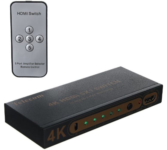 Переключатель Telecom HDMI 5 =1 4k 30HZ TTS7105