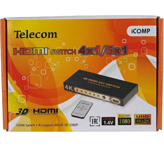 Переключатель Telecom HDMI 5 =1 4k 30HZ TTS7105