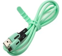 Дата-кабель USAMS -SJ432 USB - micro USB, с индикатором, 1 м, силиконовый, ассортимент УТ000025504