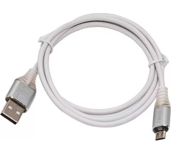 Интерфейсный кабель Filum 1 м, USB 2. 0 Pro, 2A, индикатор заряда, разъемы: USB A male- USB micro B male, пакет. FL-CPro-U2-AM-microBM-L1