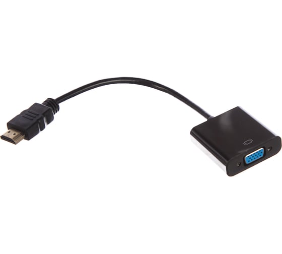 Переходник Cablexpert 19M/15F, длина 15см, аудиовыход Jack3.5 A-HDMI-VGA-03
