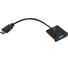 Переходник Cablexpert 19M/15F, длина 15см, аудиовыход Jack3.5 A-HDMI-VGA-03 3