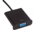 Переходник Cablexpert 19M/15F, длина 15см, аудиовыход Jack3.5 A-HDMI-VGA-03 4