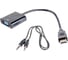 Переходник Cablexpert 19M/15F, длина 15см, аудиовыход Jack3.5 A-HDMI-VGA-03 10