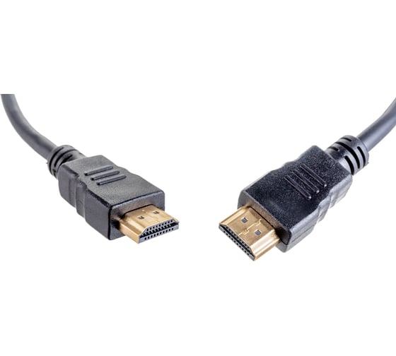 Кабель Cablexpert HDMI 19M/19M, v2.0, медь, позол.контакты, экран, 1.8м, черный, пакет, CC-HDMI4-6