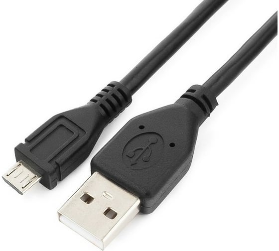 Кабель Cablexpert USB 2.0 Pro AM/microBM 5P, 1м, экран, черный, пакет CCP-mUSB2-AMBM-1M