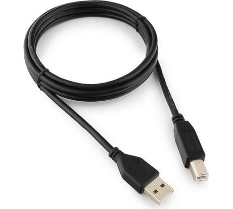 Кабель Cablexpert USB 2.0 Pro AM/BM, 1.8м, экран, черный, пакет CCP-USB2-AMBM-6
