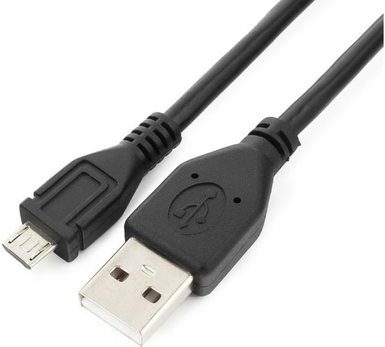 Кабель Cablexpert USB 2.0 Pro AM/microBM 5P, 1.8м, экран, черный, пакет CCP-mUSB2-AMBM-6