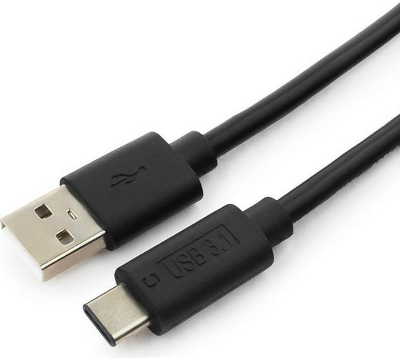 Кабель Cablexpert USB, USB2.0 AM/ USB Type-C, 1м, пакет CCP-USB2-AMCM-1M