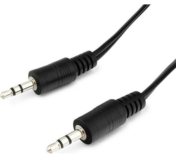Кабель Cablexpert аудио Jack 3.5(M)/Jack 3.5(M), 3pin, 1.2м, черный, пакет CCA-404