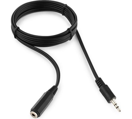 Кабель Cablexpert аудио удлинитель, Jack 3.5(M)/Jack 3.5(F), 1.5м, черный, пакет CCA-423