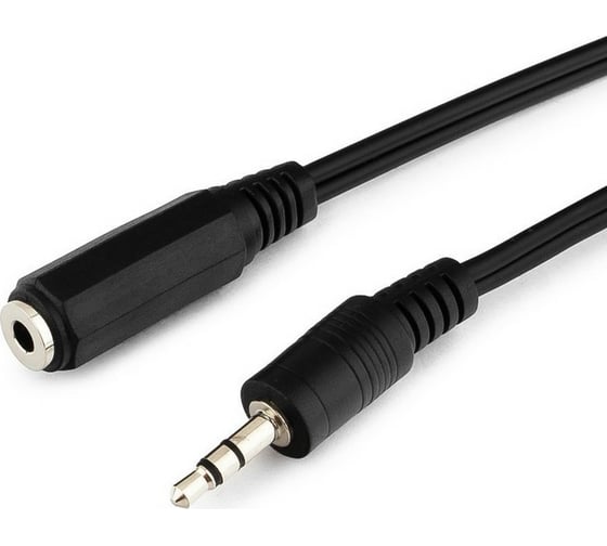 Кабель Cablexpert аудио удлинитель, Jack 3.5(M)/Jack 3.5(F), 1.5м, черный, пакет CCA-423