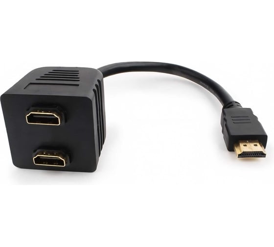 Разветвитель Cablexpert HDMI HD19F/2x19F, 1 компьютерный 2 монитора, пасcивный, Full-HD, 3D, 1.4v DSP-2PH4-002