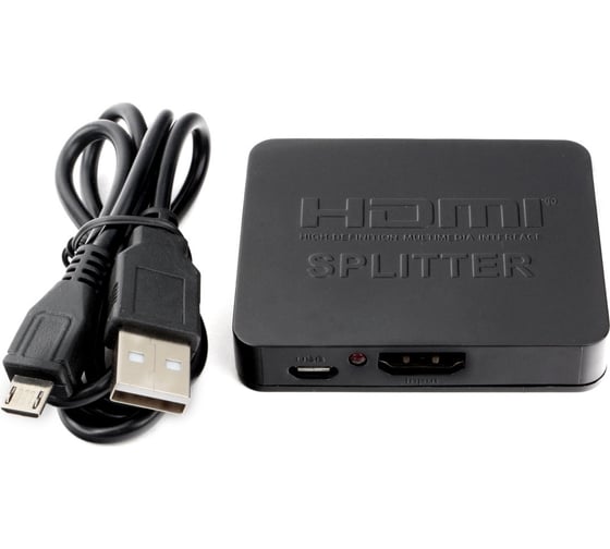 Каскадируемый разветвитель Cablexpert HDMI HD19F/2x19F 1 компьютерный 2 монитора Full-HD 3D 1.4v, DSP-2PH4-03