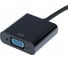 Переходник Cablexpert 25M/15F, длина кабеля 0,2м, черный, пакет A-DVID-VGAF-01 5
