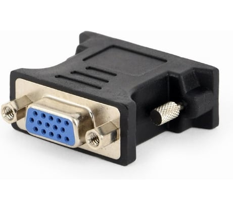 Переходник Cablexpert 29M/15F, черный, пакет A-DVI-VGA-BK