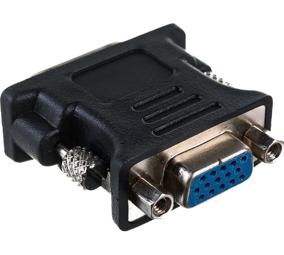 Переходник Cablexpert 29M/15F, черный, пакет A-DVI-VGA-BK
