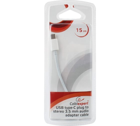 Переходник USB Cablexpert USB Type-C/Jack3.5F, блистер CCA-UC3.5F-01-W