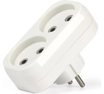Плоский разветвитель Smartbuy 2 гнезда, без заземления, 10А, 250B SBE-10-A02-2