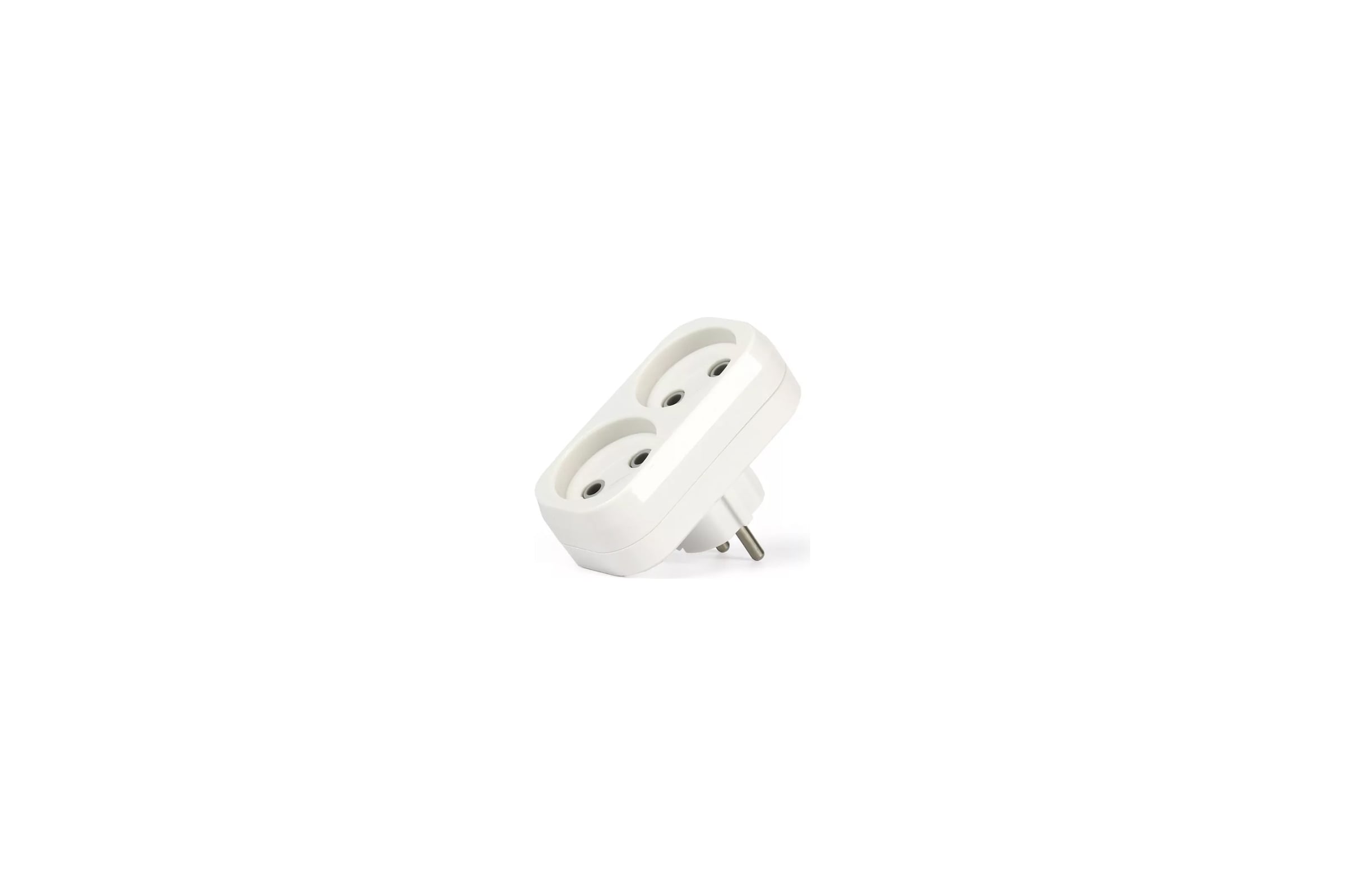ПлоскийразветвительSmartbuy2гнезда,беззаземления,10А,250BSBE-10-A02-2