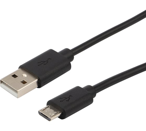 Кабель REXANT USB-A – micro USB, 1.8 м, ПВХ, черный 18-1164-2