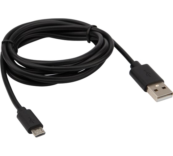Кабель REXANT USB-A – micro USB, 1.8 м, ПВХ, черный 18-1164-2