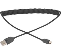 Универсальный кабель REXANT USB microUSB шнур витой 1 М черный 18-4300