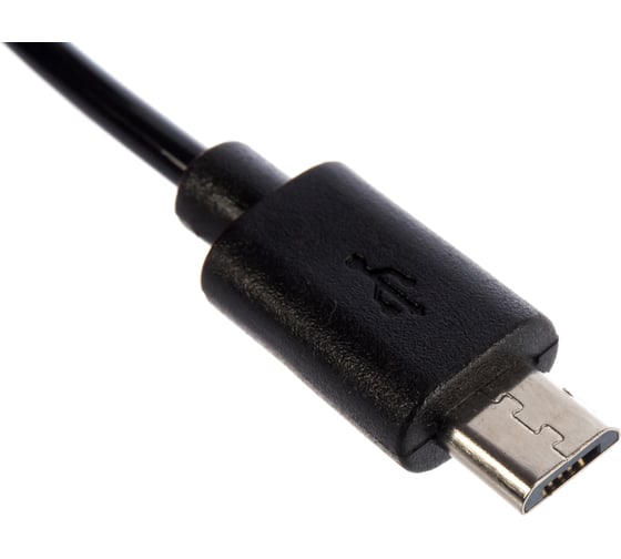 Универсальный кабель REXANT USB microUSB шнур витой 1 М черный 18-4300