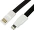Кабель REXANT USB для iPhone 5/6/7 моделей плоский силиконовый шнур, черный 18-1978 2
