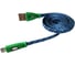Светящиеся кабель REXANT USB разъемы для iPhone 5/6/7 моделей шнур шелк плоский 1М синий 18-4259 1