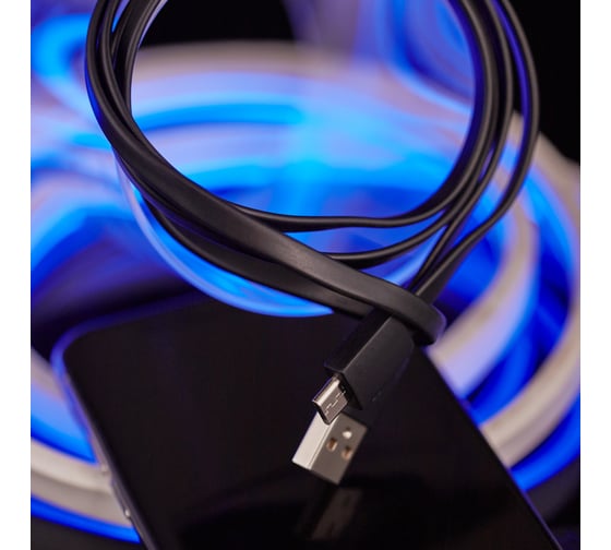 Универсальный кабель REXANT USB microUSB шнур плоский 1М черный 18-4270