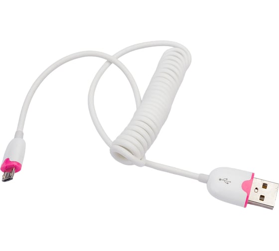 Универсальный кабель REXANT USB microUSB шнур витой 1,5М белый 18-4301