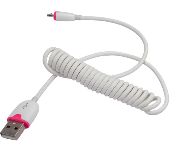 Универсальный кабель REXANT USB microUSB шнур витой 1,5М белый 18-4301