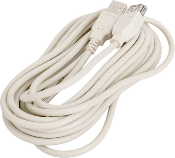 Шнур REXANT USB-А male - USB-A female 5M 18-1117