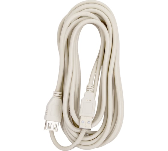 Шнур REXANT USB-А male - USB-A female 5M 18-1117