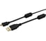 Шнур REXANT micro USB male - USB-A male 1.8M черный GOLD с ферритами 18-1164-1 1