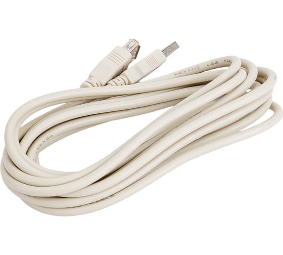 Шнур REXANT USB-А male - USB-A female 3M 18-1116