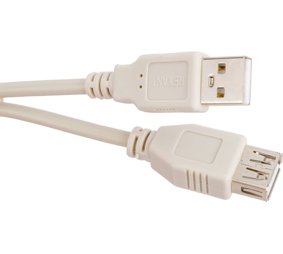 Шнур REXANT USB-А male - USB-A female 3M 18-1116