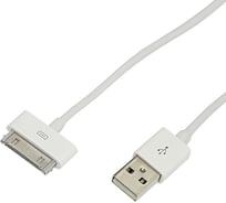 Кабель REXANT USB для iPhone 4/4S 30 pin шнур 1М белый 18-1123