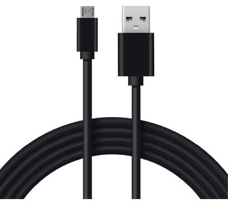 Кабель REXANT USB microUSB длинный штекер 1М черный 18-4268