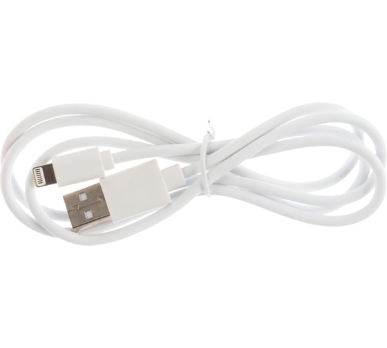 Кабель REXANT USB для iPhone 5/6/7 моделей шнур 1М белый 18-1121