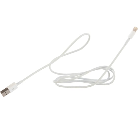 Кабель REXANT для iPhone 5/6/7 моделей с 2-х сторонним разъемом USB 1М белый 18-0121 1
