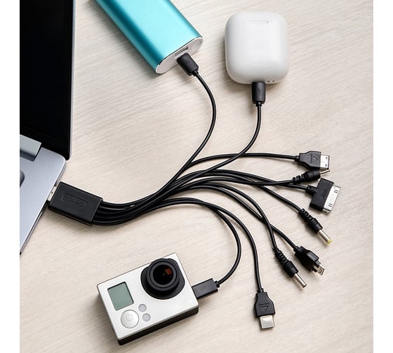 Кабель REXANT USB 10 в 1 microUSB 18-1196